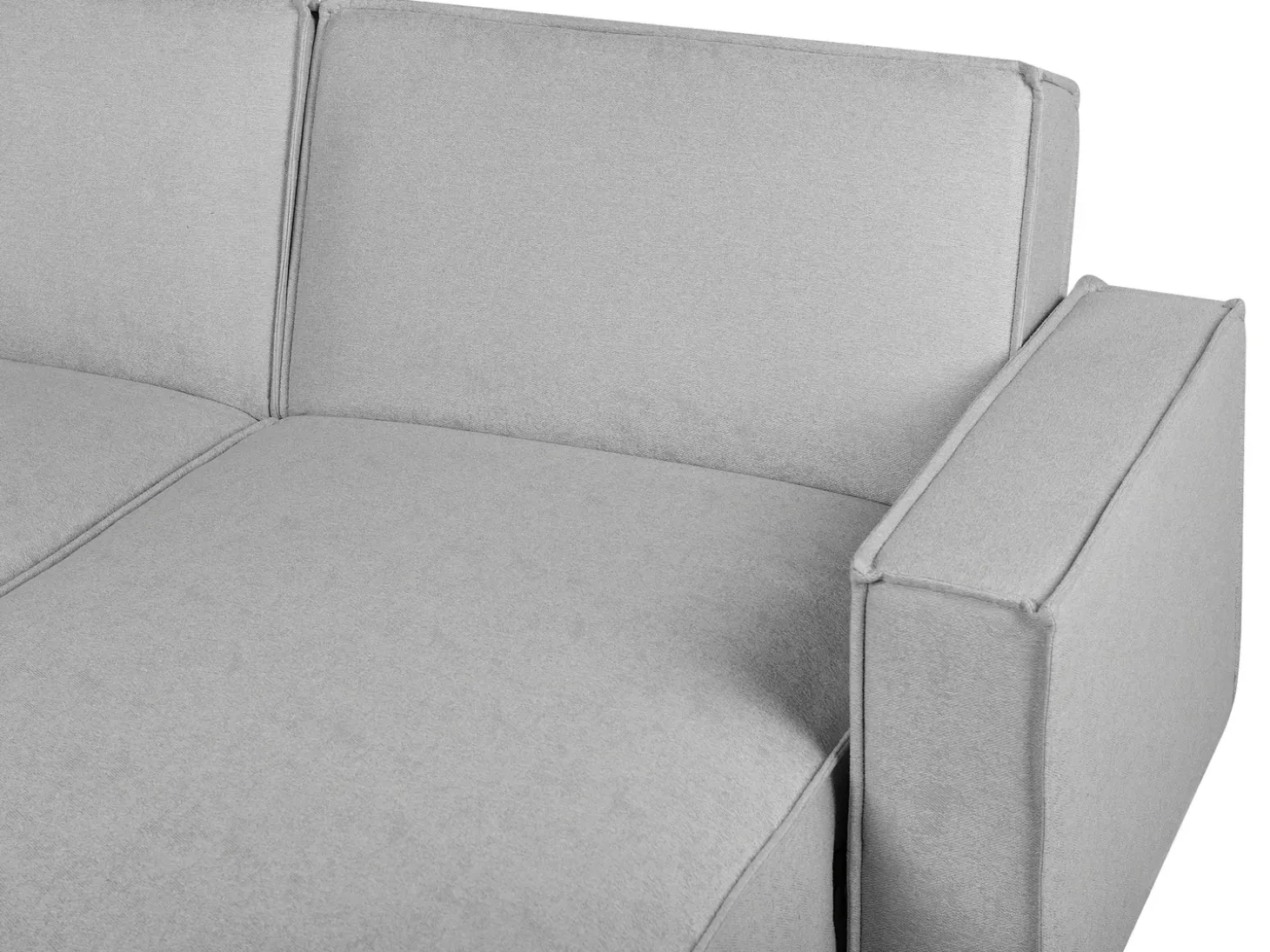 Hjørnesovesofa 3 personers ROMEDAL Lysegrå Venstrevendt