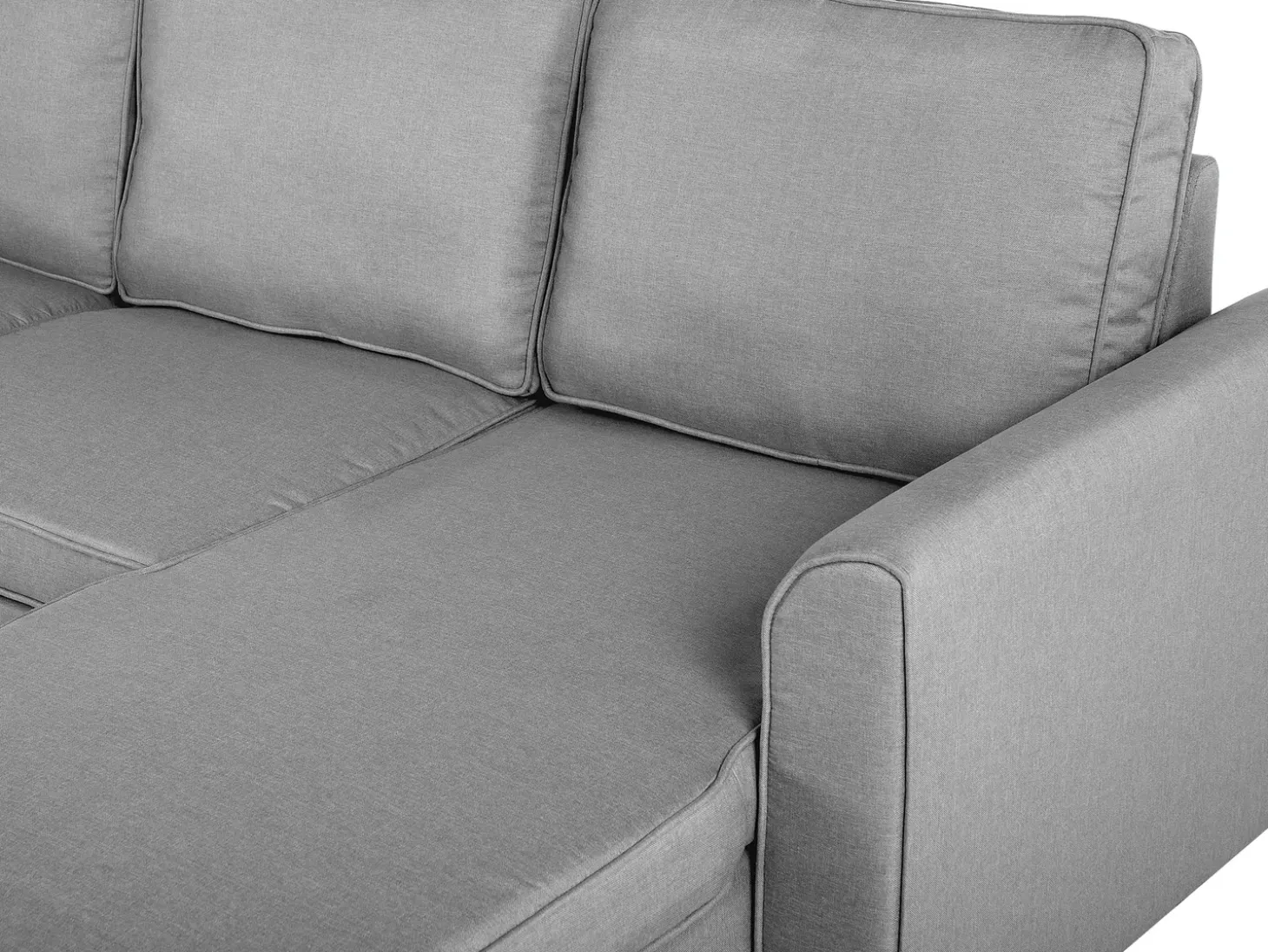Hjørnesovesofa 3 personers NESNA Lysegrå med opbevaring Venstrevendt