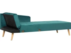 Hjørnesovesofa 4 personers VADSO Velour Smaragdgrøn Venstrevendt