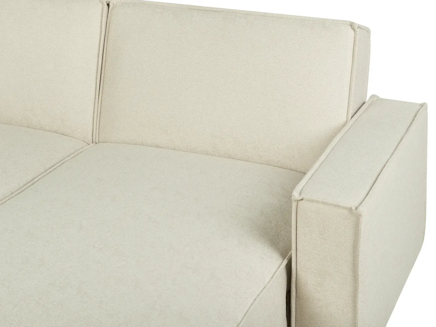 Hjørnesovesofa 3 personers ROMEDAL Beige Venstrevendt