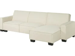 Hjørnesovesofa 3 personers ROMEDAL Beige Venstrevendt