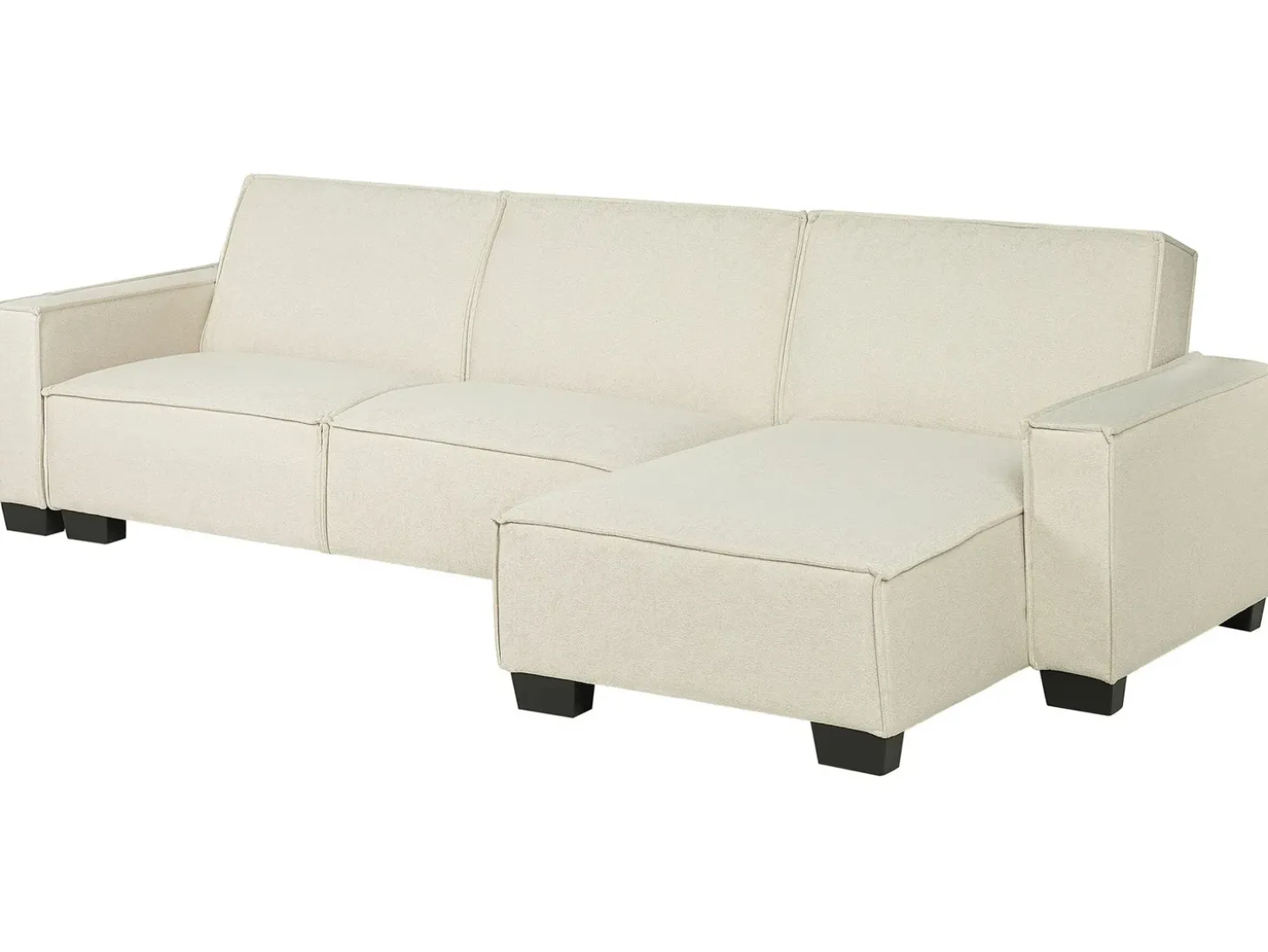 Hjørnesovesofa 3 personers ROMEDAL Beige Venstrevendt