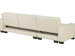 Hjørnesovesofa 3 personers ROMEDAL Beige Venstrevendt