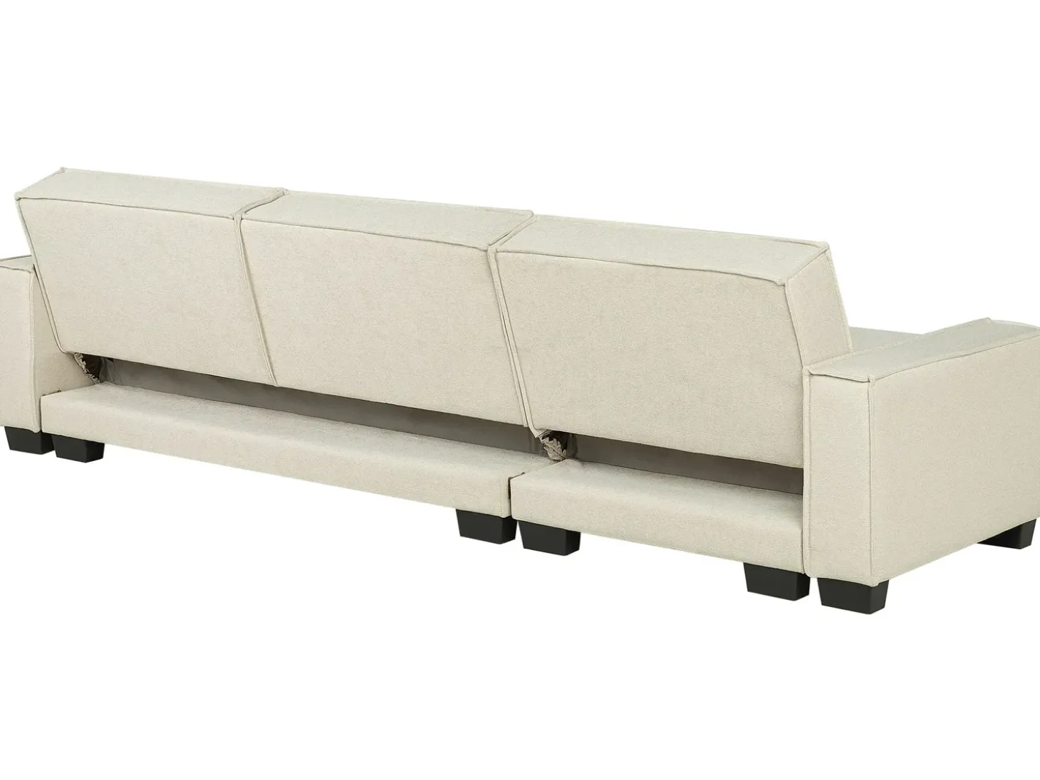 Hjørnesovesofa 3 personers ROMEDAL Beige Venstrevendt