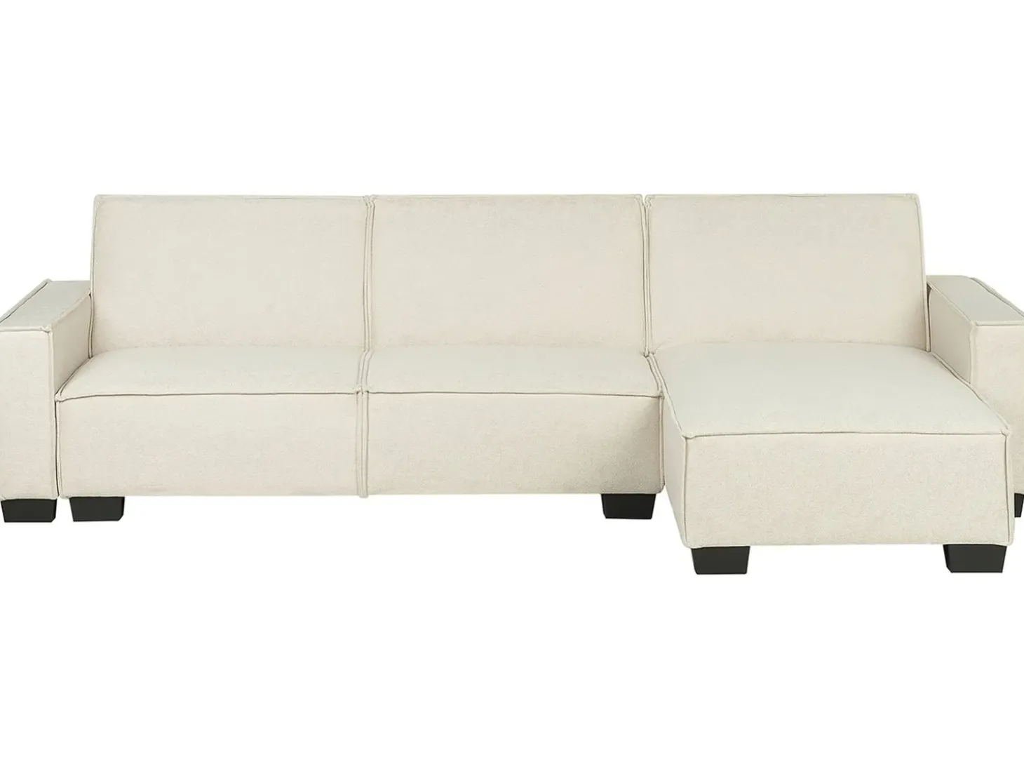 Hjørnesovesofa 3 personers ROMEDAL Beige Venstrevendt