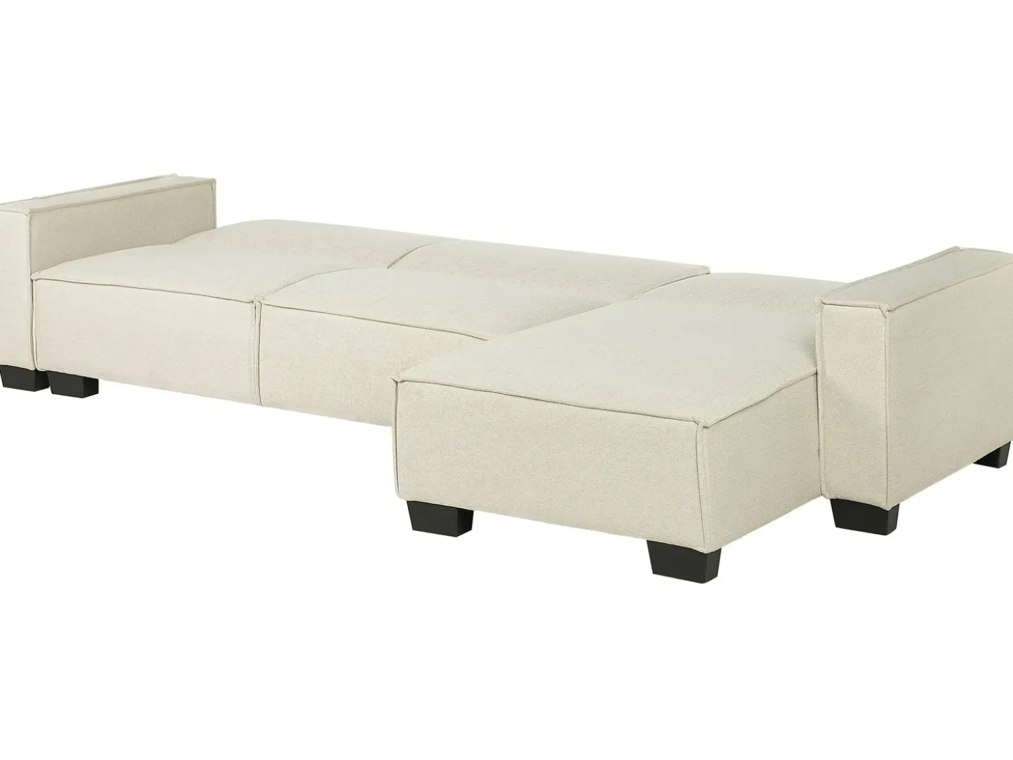 Hjørnesovesofa 3 personers ROMEDAL Beige Venstrevendt
