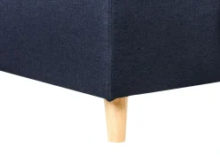 Hjørnesovesofa 4 personers FLAKK Navy Blå med opbevaring Venstrevendt