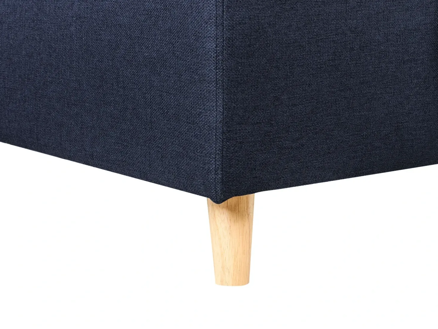 Hjørnesovesofa 4 personers FLAKK Navy Blå med opbevaring Venstrevendt