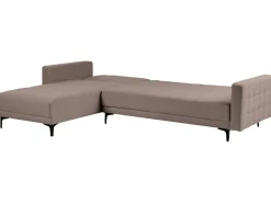Hjørnesovesofa modul 4 personers ABERDEEN Brungrå Højrevendt