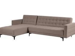 Hjørnesovesofa modul 4 personers ABERDEEN Brungrå Højrevendt