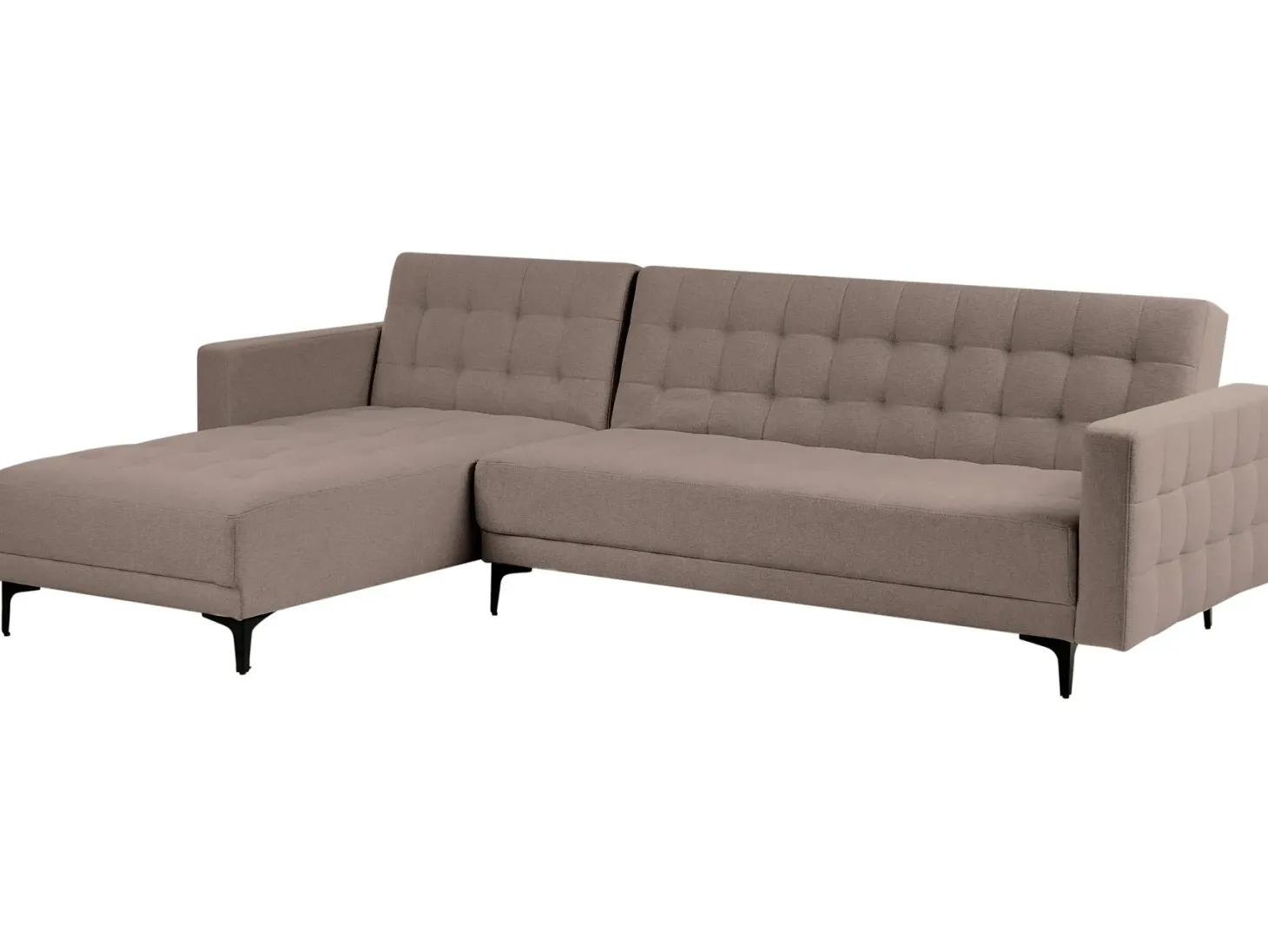 Hjørnesovesofa modul 4 personers ABERDEEN Brungrå Højrevendt