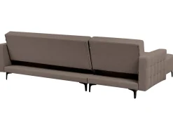 Hjørnesovesofa modul 4 personers ABERDEEN Brungrå Højrevendt