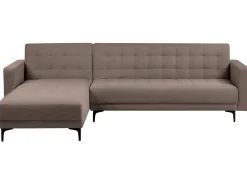 Hjørnesovesofa modul 4 personers ABERDEEN Brungrå Højrevendt