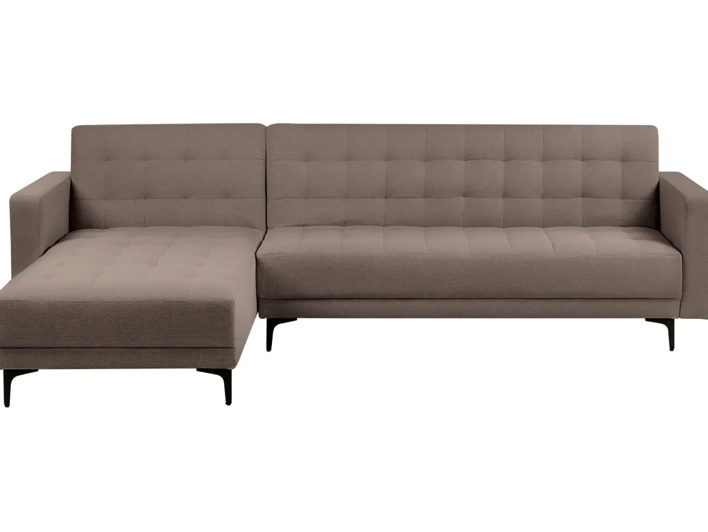 Hjørnesovesofa modul 4 personers ABERDEEN Brungrå Højrevendt