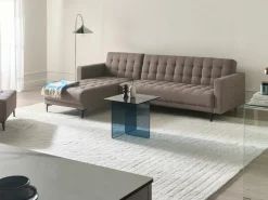 Hjørnesovesofa modul 4 personers ABERDEEN Brungrå Højrevendt