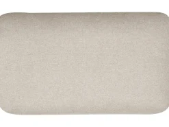 Hjørnesovesofa 3 personers HRISEY Kunstlinned Beige med opbevaring Højrevendt