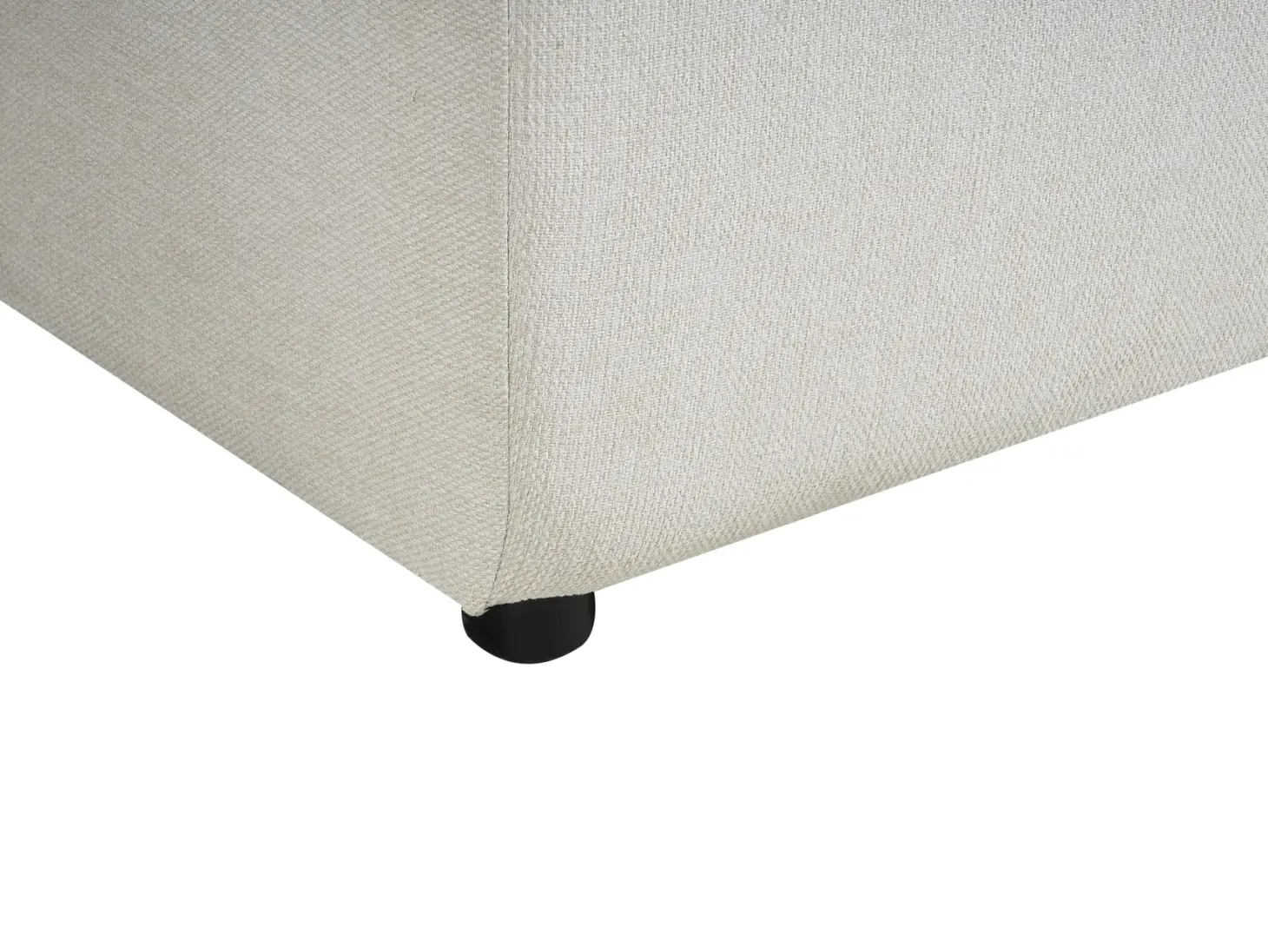 Hjørnesovesofa 3 personers LUSPA Lys Beige med opbevaring Højrevendt