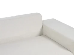 Hjørnesovesofa 3 personers LUSPA Lys Beige med opbevaring Højrevendt