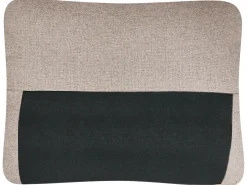 Hjørnesovesofa 3 personers NASSJO Kunstlinned Lysebrun med opbevaring Venstrevendt