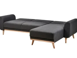 Hjørnesovesofa 3 personers OLLSTA Sort Venstrevendt
