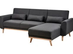 Hjørnesovesofa 3 personers OLLSTA Sort Venstrevendt