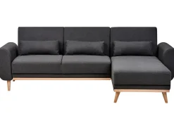 Hjørnesovesofa 3 personers OLLSTA Sort Venstrevendt