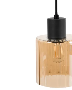Hængelampe med 6 lys KITARE Glas Beige