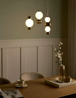 Hængelampe med 3 lys SORA LED Glas Guld