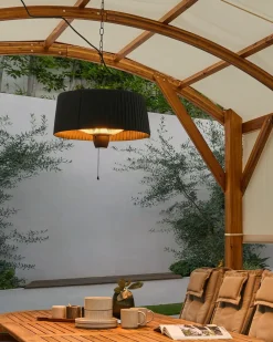 Hængende infrarød terrassevarmer ASCEA 1500 W Sort