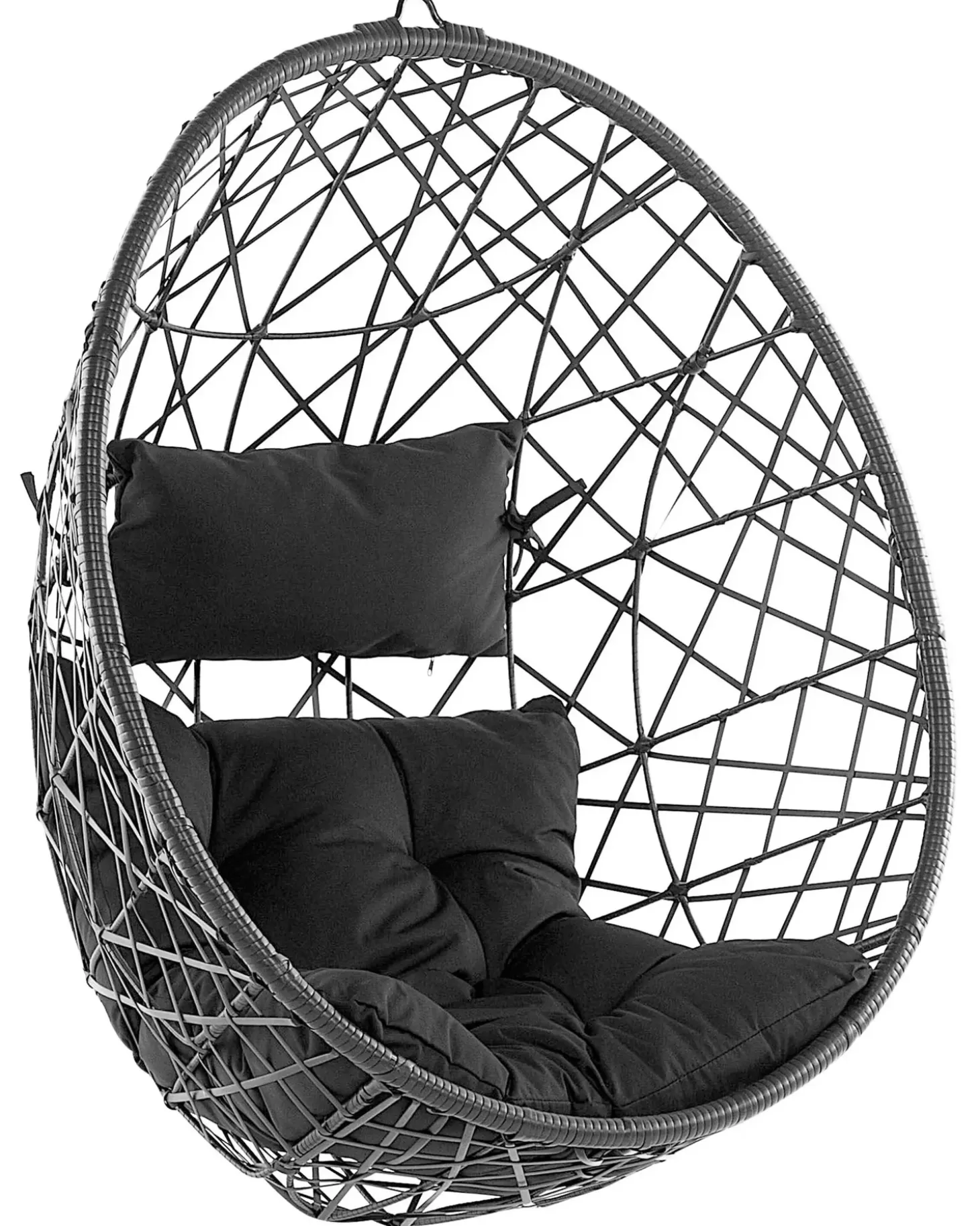 Hængestol ALATRI PE-rattan Sort