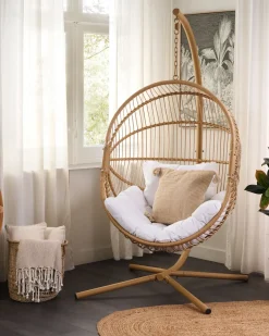 Hængestol med stativ ACRI PE-rattan Beige