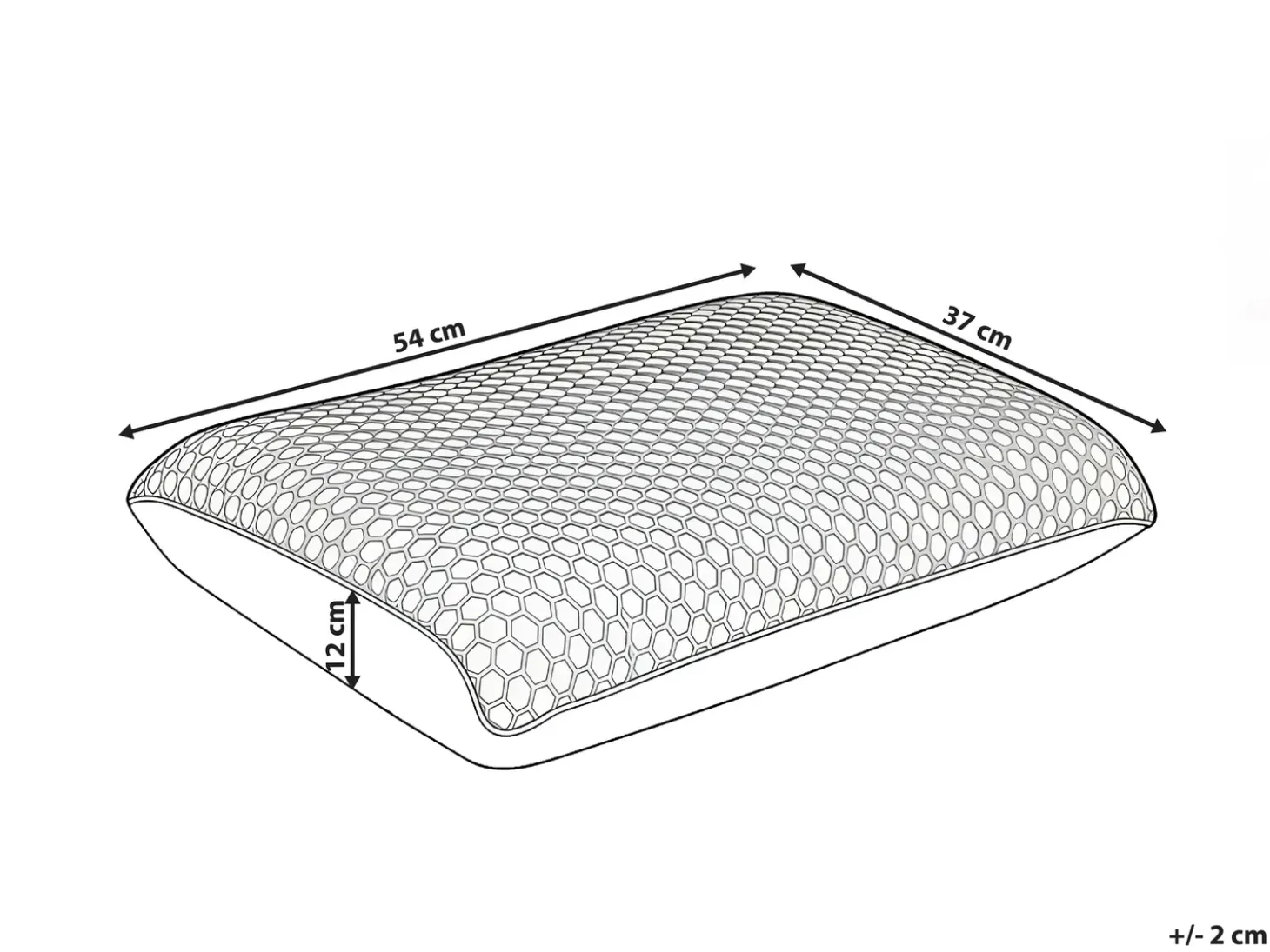 Hovedpude ATHOS Lav Memory skum 55 x 35 cm Lilla