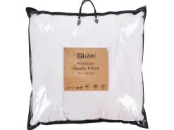 Hovedpude PELISTER Lav Microfiber 80 x 80 cm Hvid