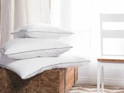 Hovedpude PELISTER Lav Microfiber 80 x 80 cm Hvid