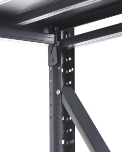 Hylder til garagen FIUGGI Metal 200 cm 150 cm Sort