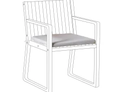 Hynde til havestol SASSARI PREMIUM 46 x 46 cm Lysegrå