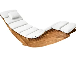 Hynde til liggestol BRESCIA PREMIUM 180 x 60 cm Cremehvid