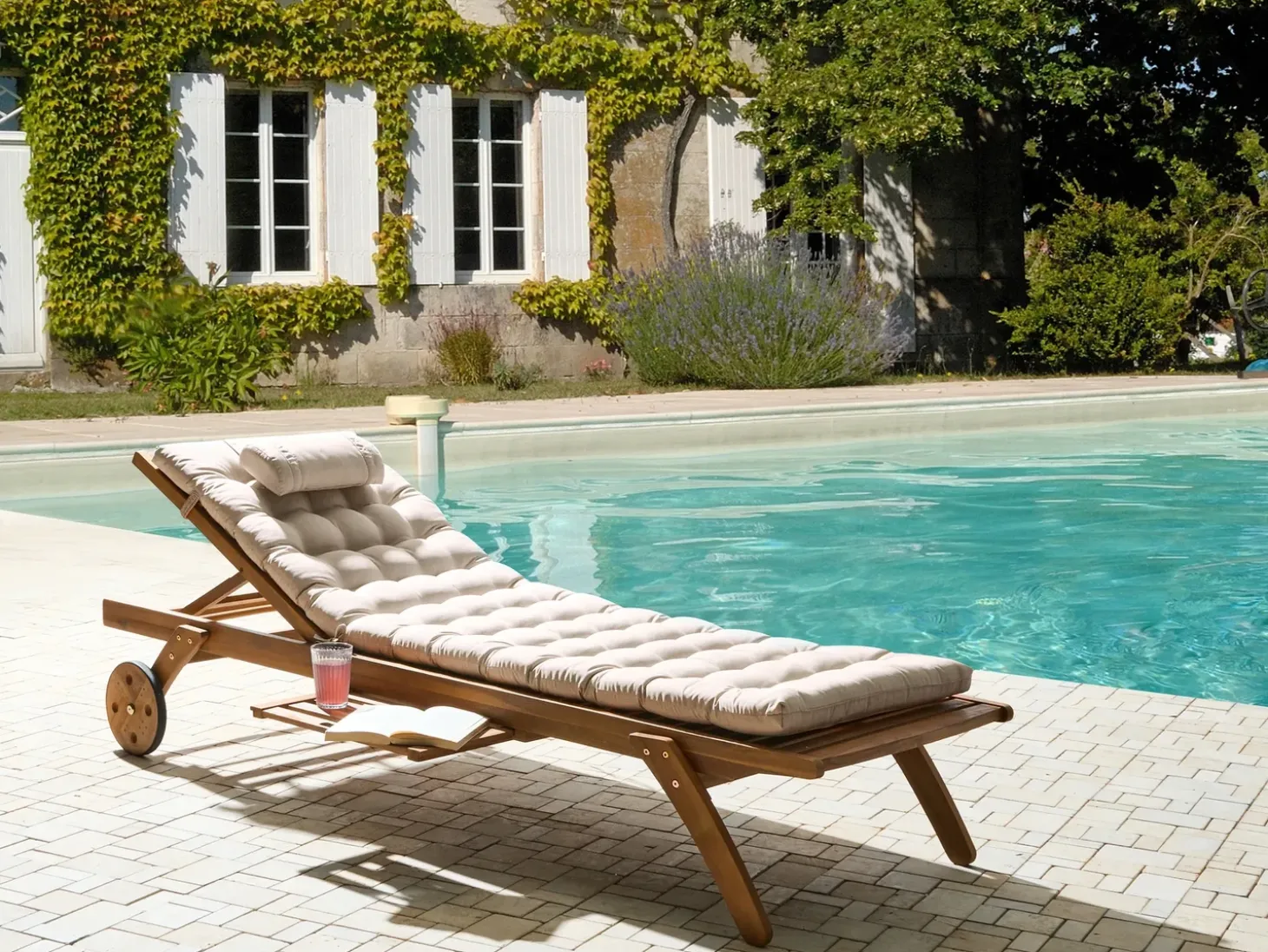 Hynde til liggestol CESANA PREMIUM 192 x 56 cm Lys Beige