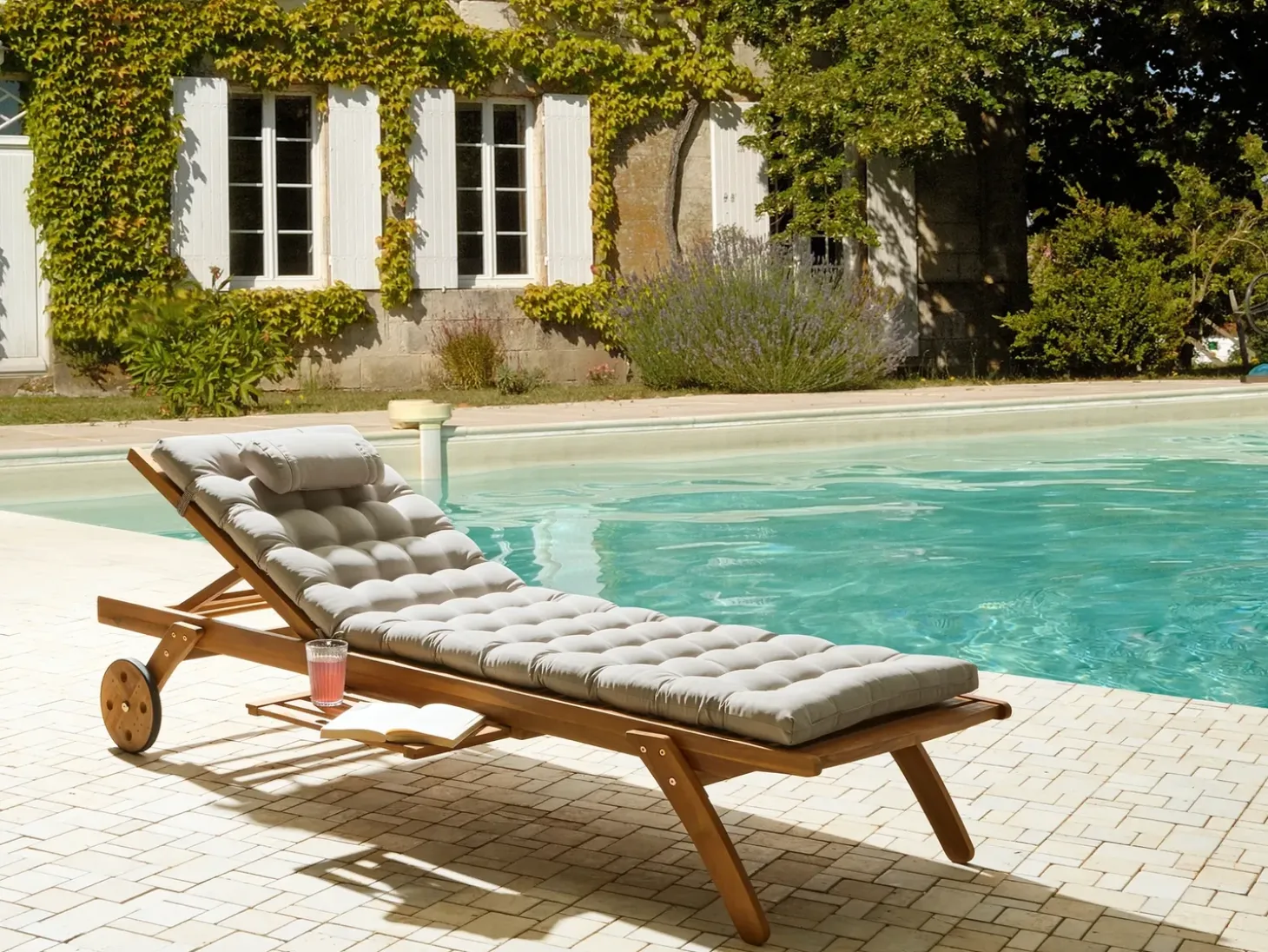 Hynde til liggestol CESANA PREMIUM 192 x 56 cm Brungrå