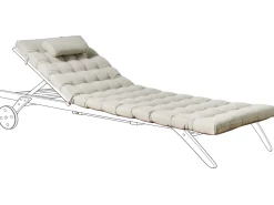 Hynde til liggestol CESANA PREMIUM 192 x 56 cm Brungrå