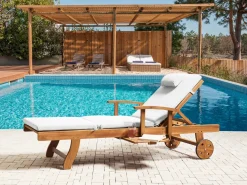 Hynde til liggestol TOSCANA/JAVA/AMANTEA PREMIUM 189 x 58 cm Cremehvid