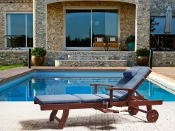 Hynde til liggestol TOSCANA/JAVA/AMANTEA PREMIUM 189 x 58 cm Blå
