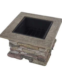 Ildsted med grill KELUD Beton Grå