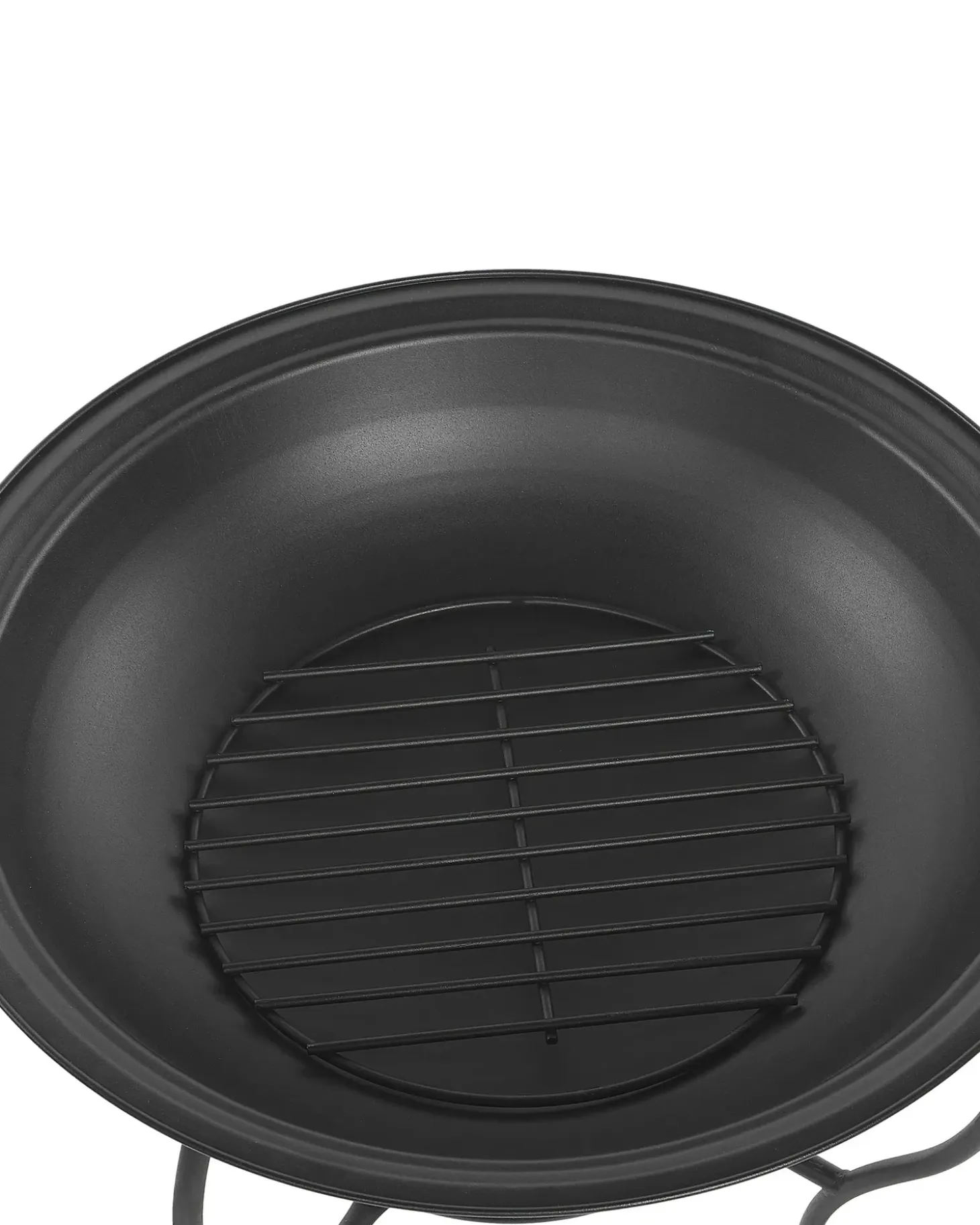 Ildsted med grill NEGARA Metal Sort