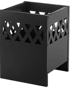 Ildsted med grill SHIGA Metal Sort