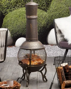 Ildsted med grill TACORA Metal Sort