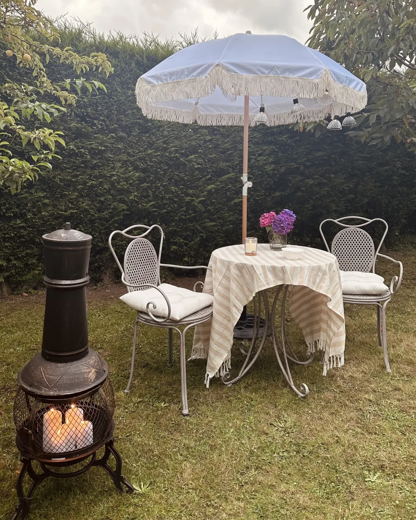 Ildsted med grill TACORA Metal Sort