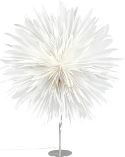 Juledekoration Bordlampe SATOPANTH Stjerne 70 cm Hvid