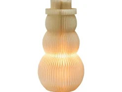 Juledekoration Bordlampe BANGA Snemand 51 cm Beige