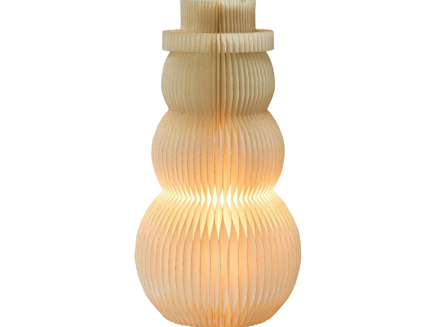 Juledekoration Bordlampe BANGA Snemand 51 cm Beige